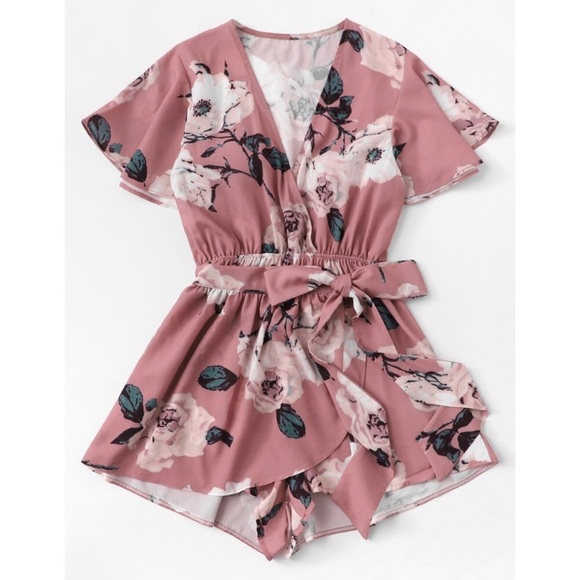 WILA Pink Floral Print Romper - Picture 2 of 6